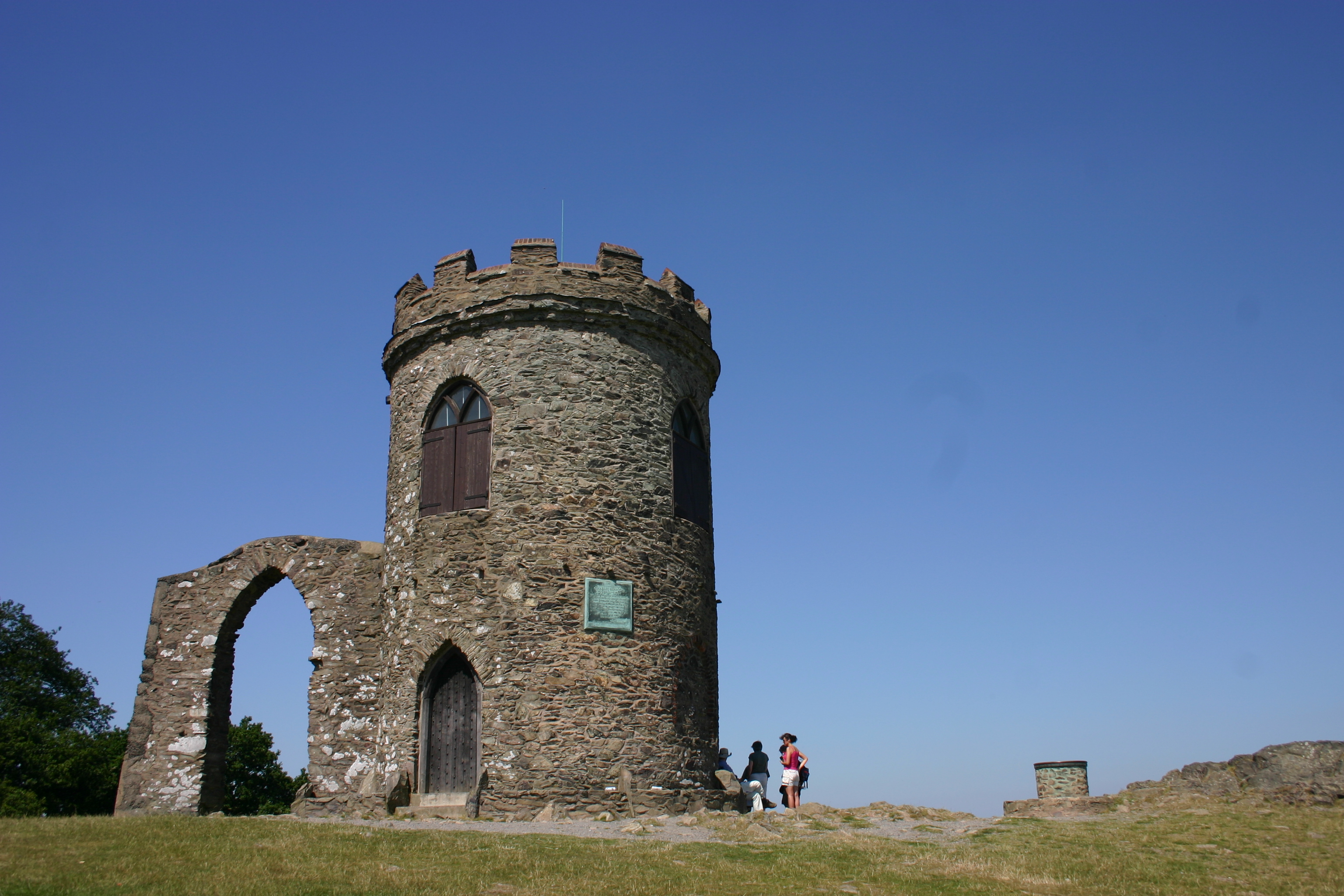 Old John at Bradgate Park against a blue sky